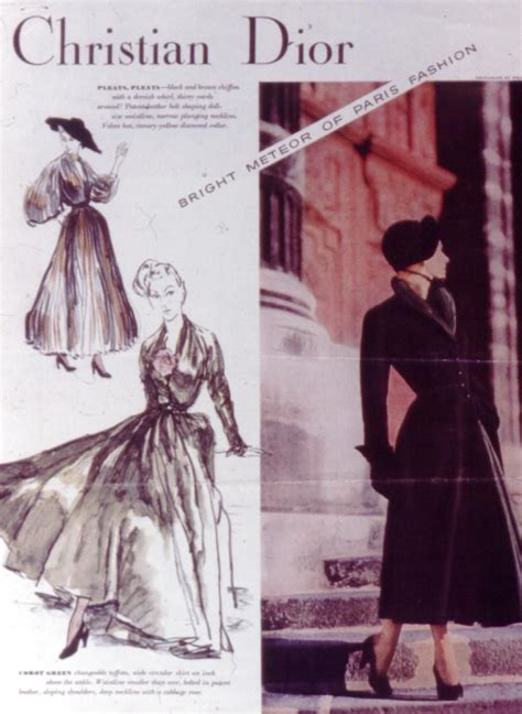 christian dior sketches|1940s christian dior new look.